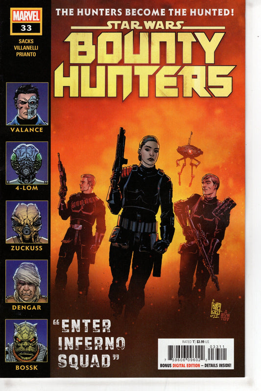 MARVEL PRH COMIC BOOK STAR WARS BOUNTY HUNTERS #33
