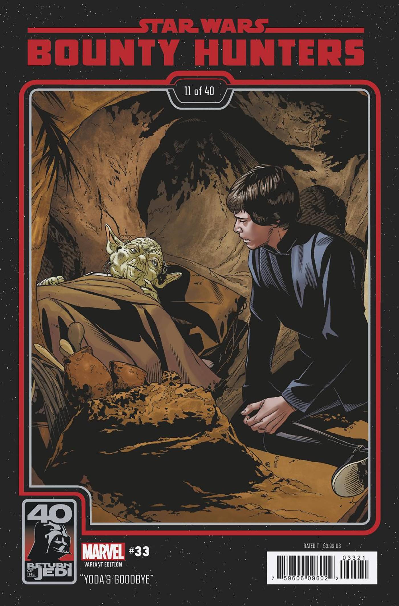 MARVEL PRH COMIC BOOK STAR WARS BOUNTY HUNTERS #33 RETURN OF JEDI 40TH ANNIV VAR