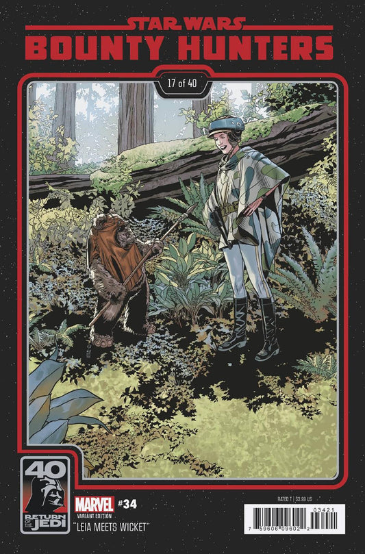 MARVEL PRH COMIC BOOK STAR WARS BOUNTY HUNTERS #34 RETURN OF JEDI 40TH ANNIV VAR
