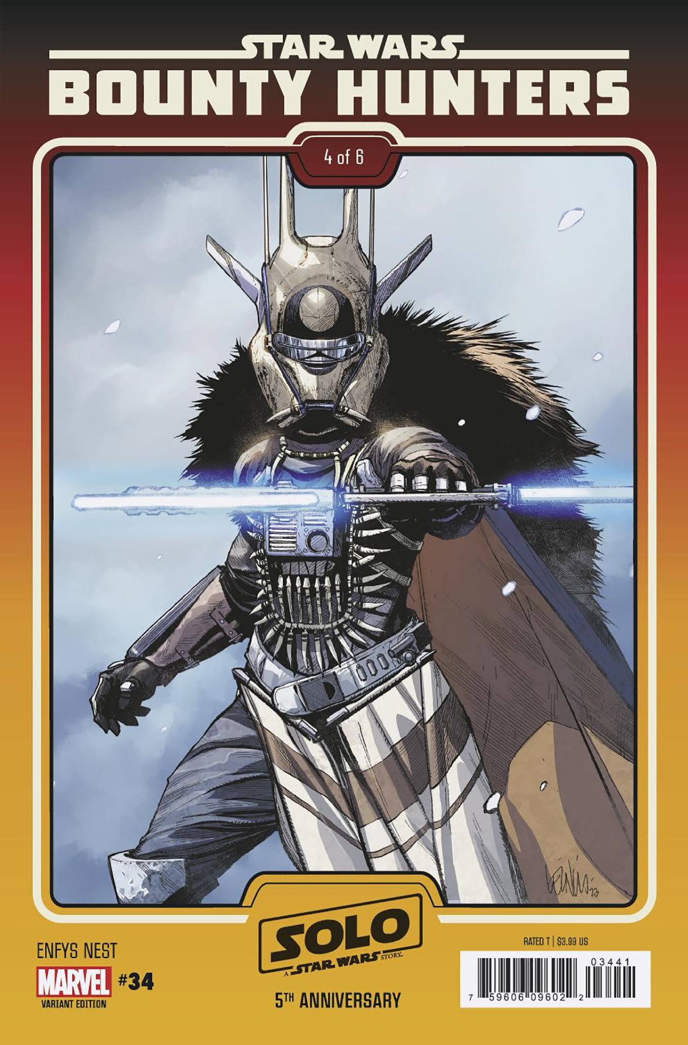 MARVEL PRH COMIC BOOK STAR WARS BOUNTY HUNTERS #34 YU ENFYS NEST SOLO 5TH ANN MOVI