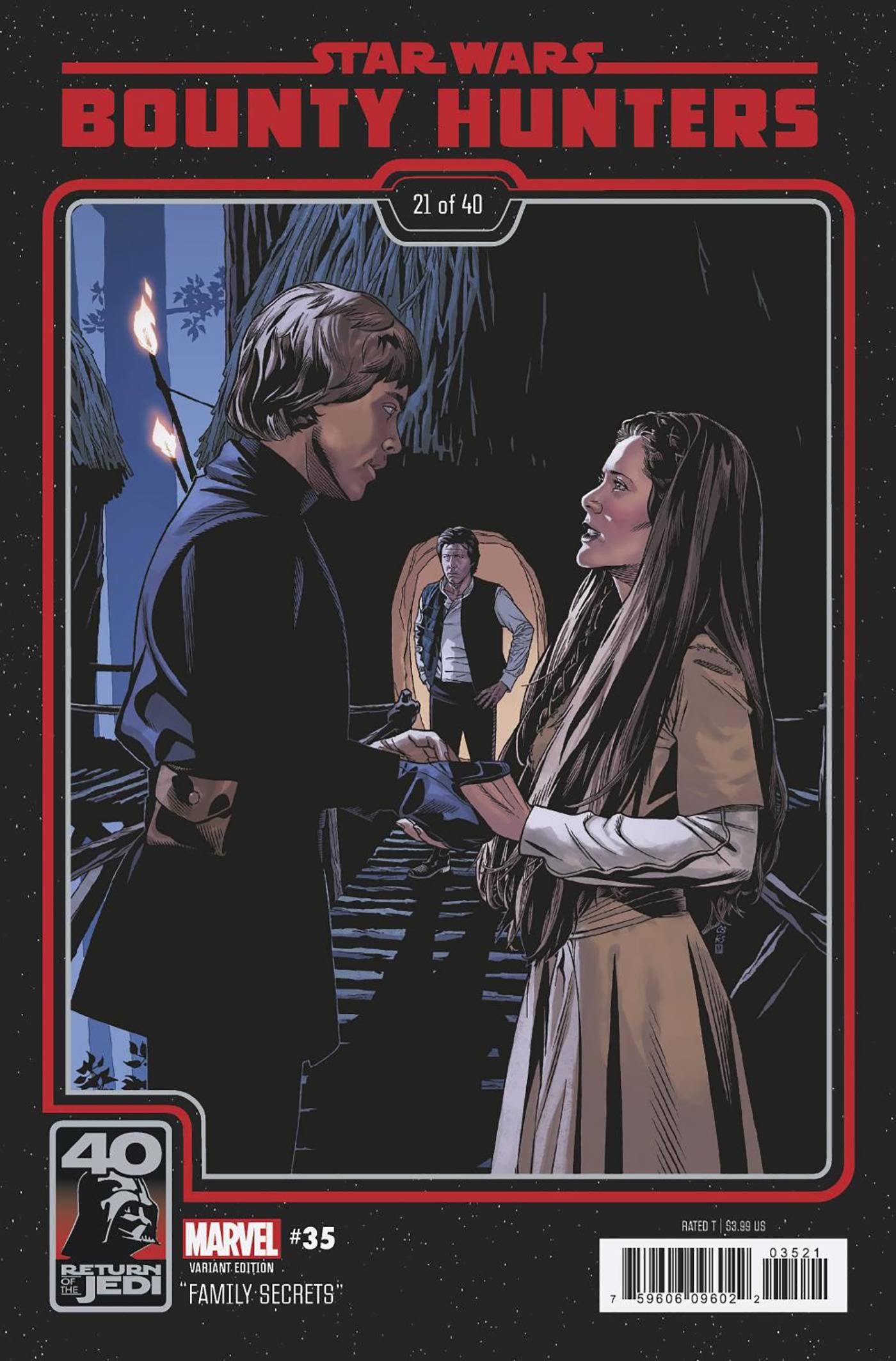 MARVEL PRH COMIC BOOK STAR WARS BOUNTY HUNTERS #35 RETURN OF JEDI 40TH ANNIV VAR