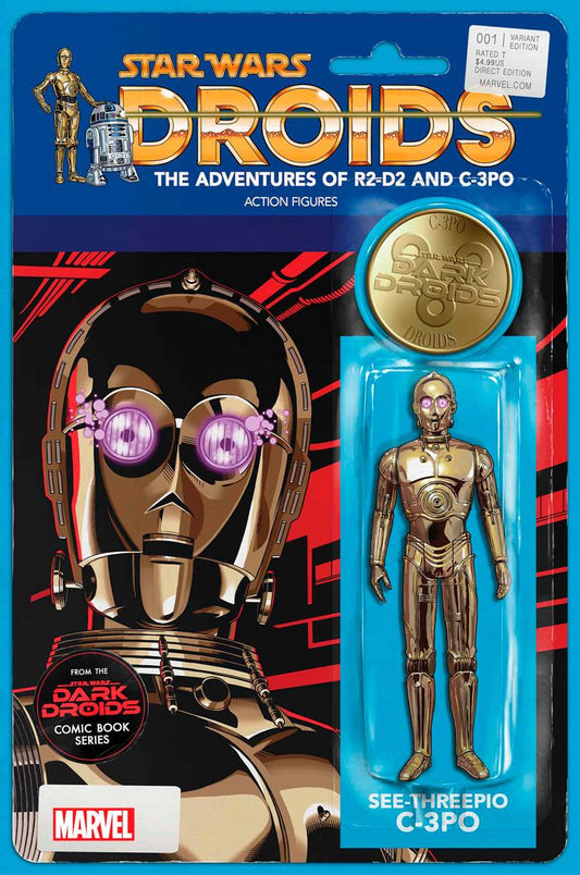 MARVEL PRH COMIC BOOK STAR WARS DARK DROIDS #1 JTC ACTION FIGURE VAR