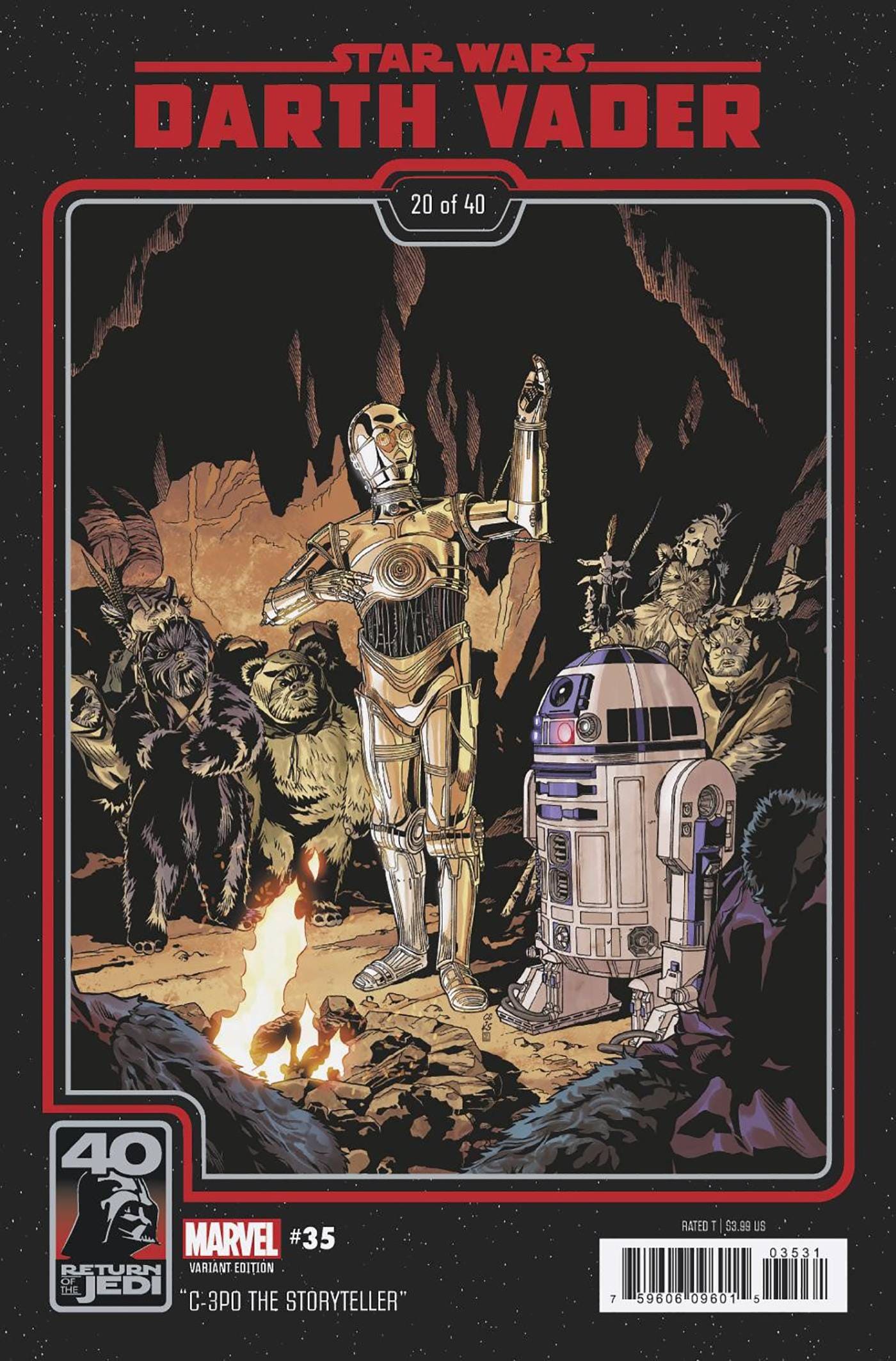 MARVEL PRH COMIC BOOK STAR WARS DARTH VADER #35 RETURN OF JEDI 40TH ANNIV VAR