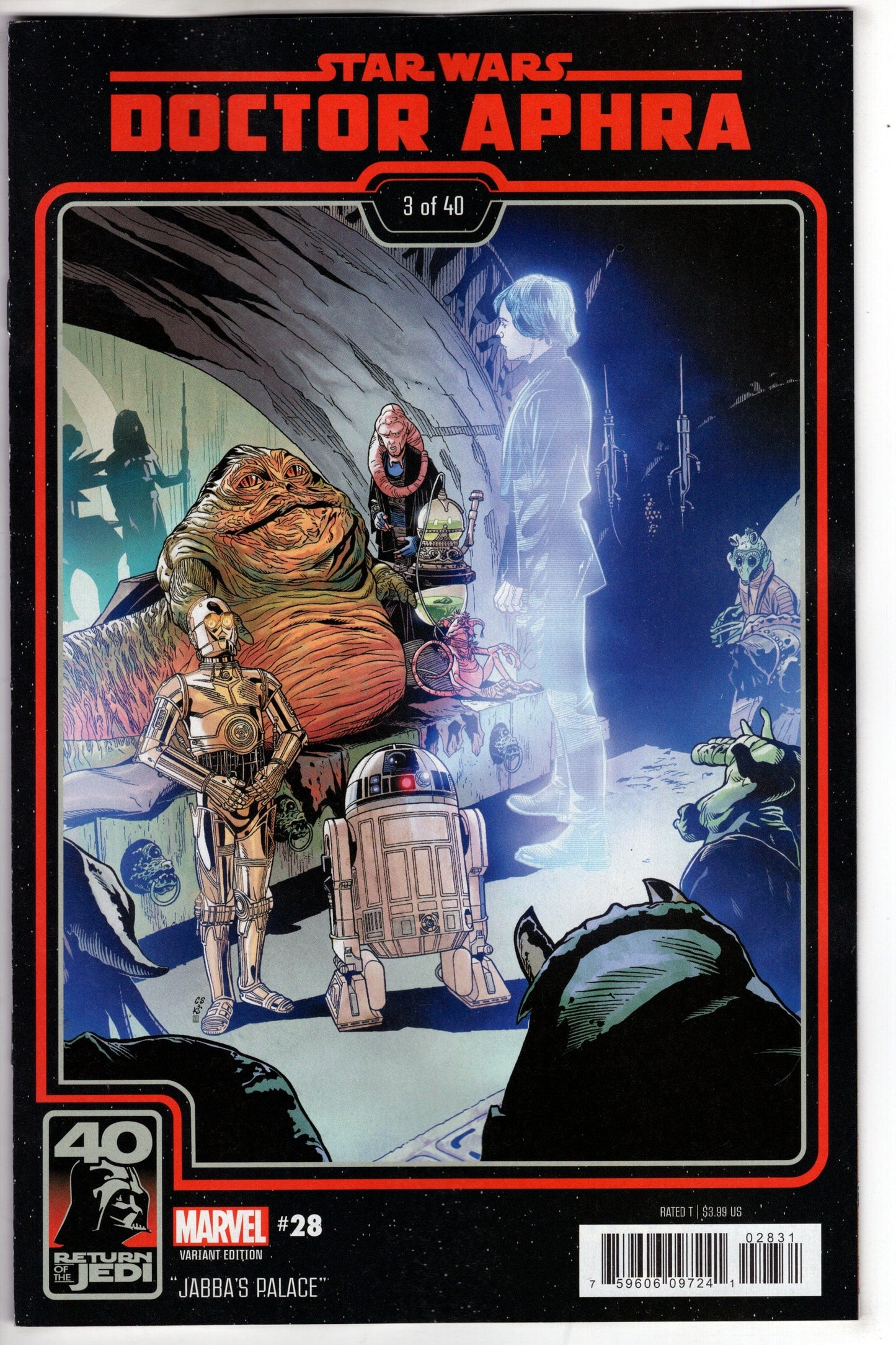 MARVEL PRH COMIC BOOK STAR WARS DOCTOR APHRA #28 RETURN JEDI 40TH ANNIV VAR