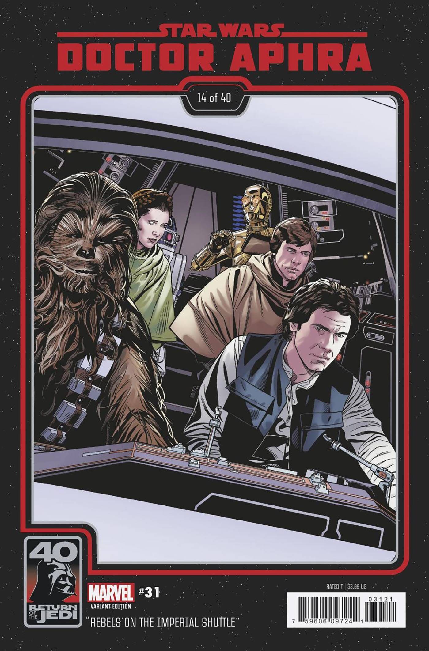 MARVEL PRH COMIC BOOK STAR WARS DOCTOR APHRA #31 RETURN JEDI 40TH ANNIV VAR