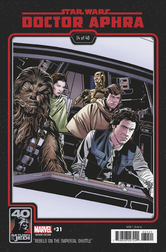 MARVEL PRH COMIC BOOK STAR WARS DOCTOR APHRA #31 RETURN JEDI 40TH ANNIV VAR