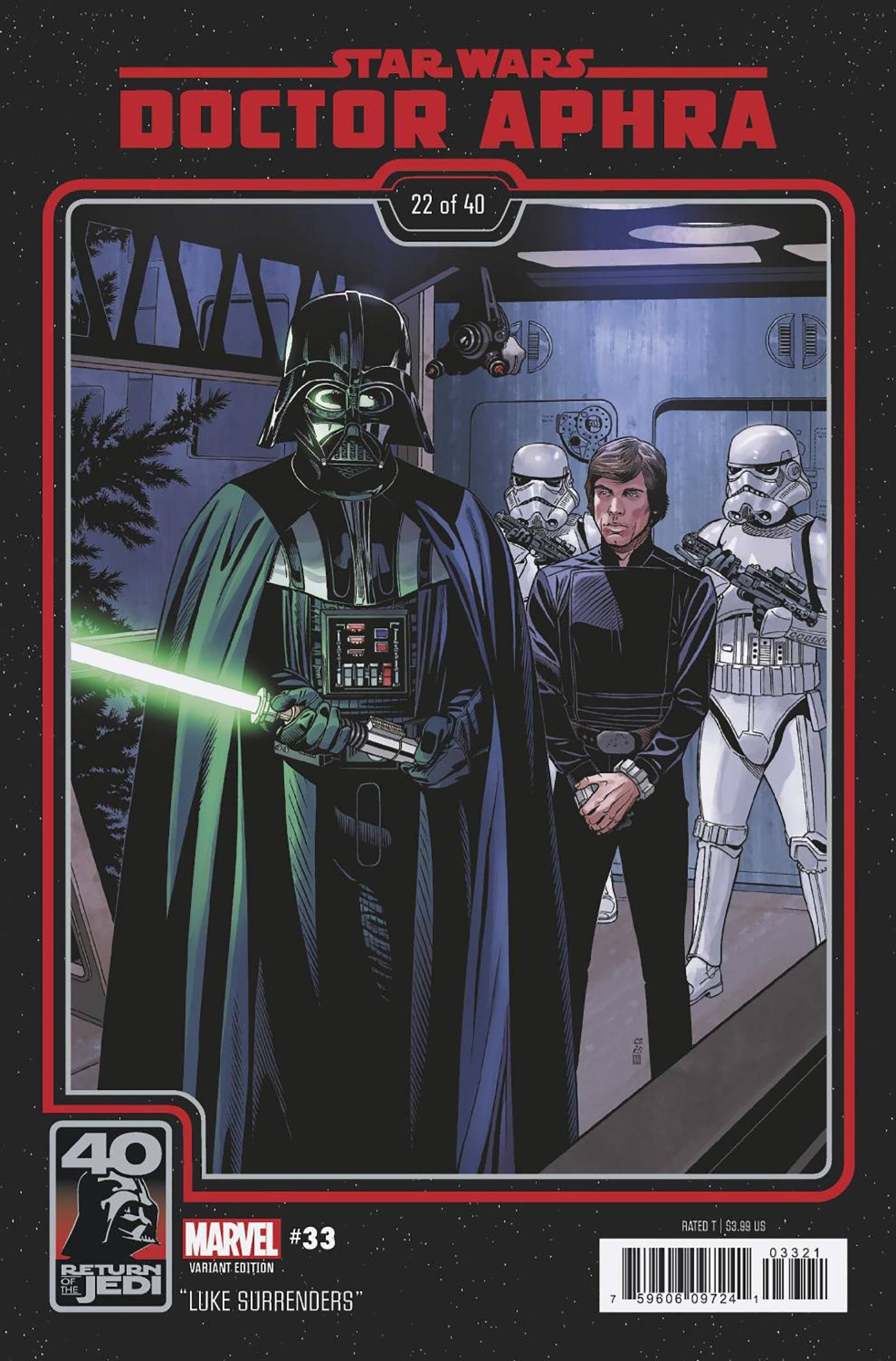 MARVEL PRH COMIC BOOK STAR WARS DOCTOR APHRA #33 RETURN JEDI 40TH ANNIV VAR