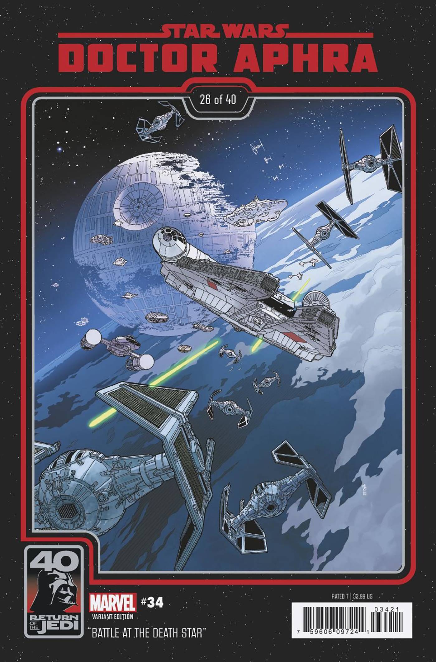 MARVEL PRH COMIC BOOK STAR WARS DOCTOR APHRA #34 RETURN JEDI 40TH ANNIV VAR