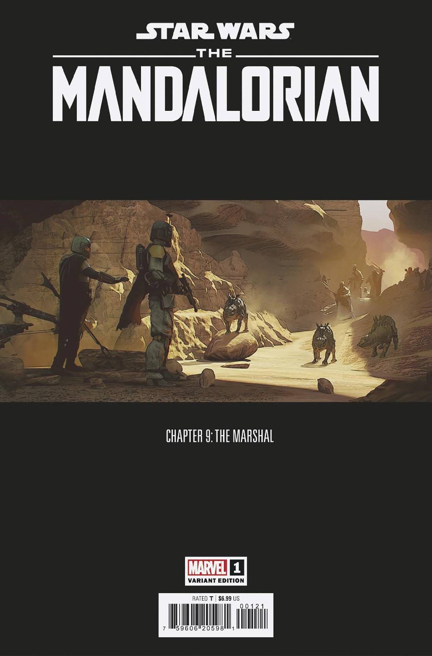 MARVEL PRH COMIC BOOK STAR WARS MANDALORIAN 2 #1 CONCEPT ART VAR