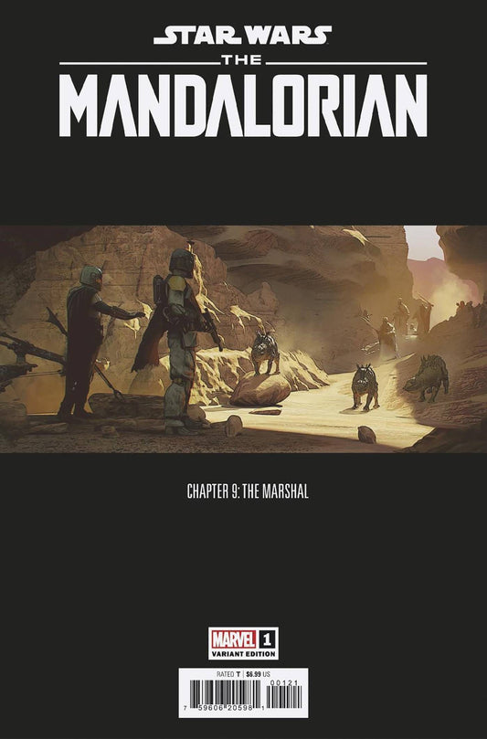 MARVEL PRH COMIC BOOK STAR WARS MANDALORIAN 2 #1 CONCEPT ART VAR