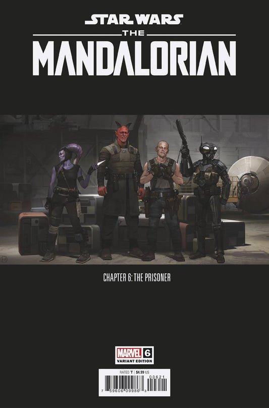 MARVEL PRH COMIC BOOK STAR WARS MANDALORIAN #6 CONCEPT ART VARIANT