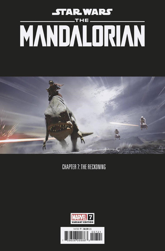 MARVEL PRH COMIC BOOK STAR WARS MANDALORIAN #7 CONCEPT ART Variant