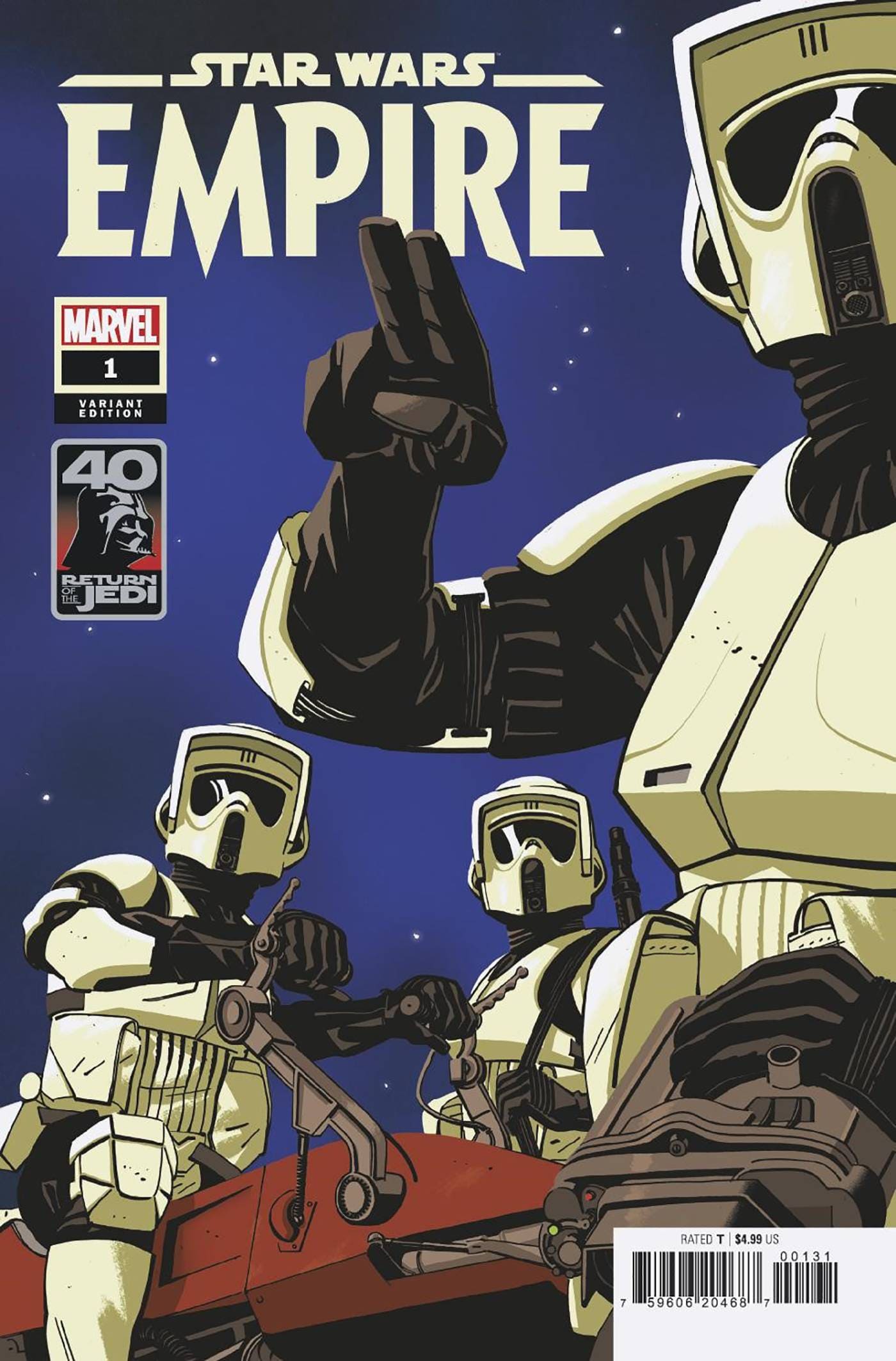 MARVEL PRH COMIC BOOK STAR WARS RETURN OF JEDI EMPIRE #1 TOM REILLY VAR