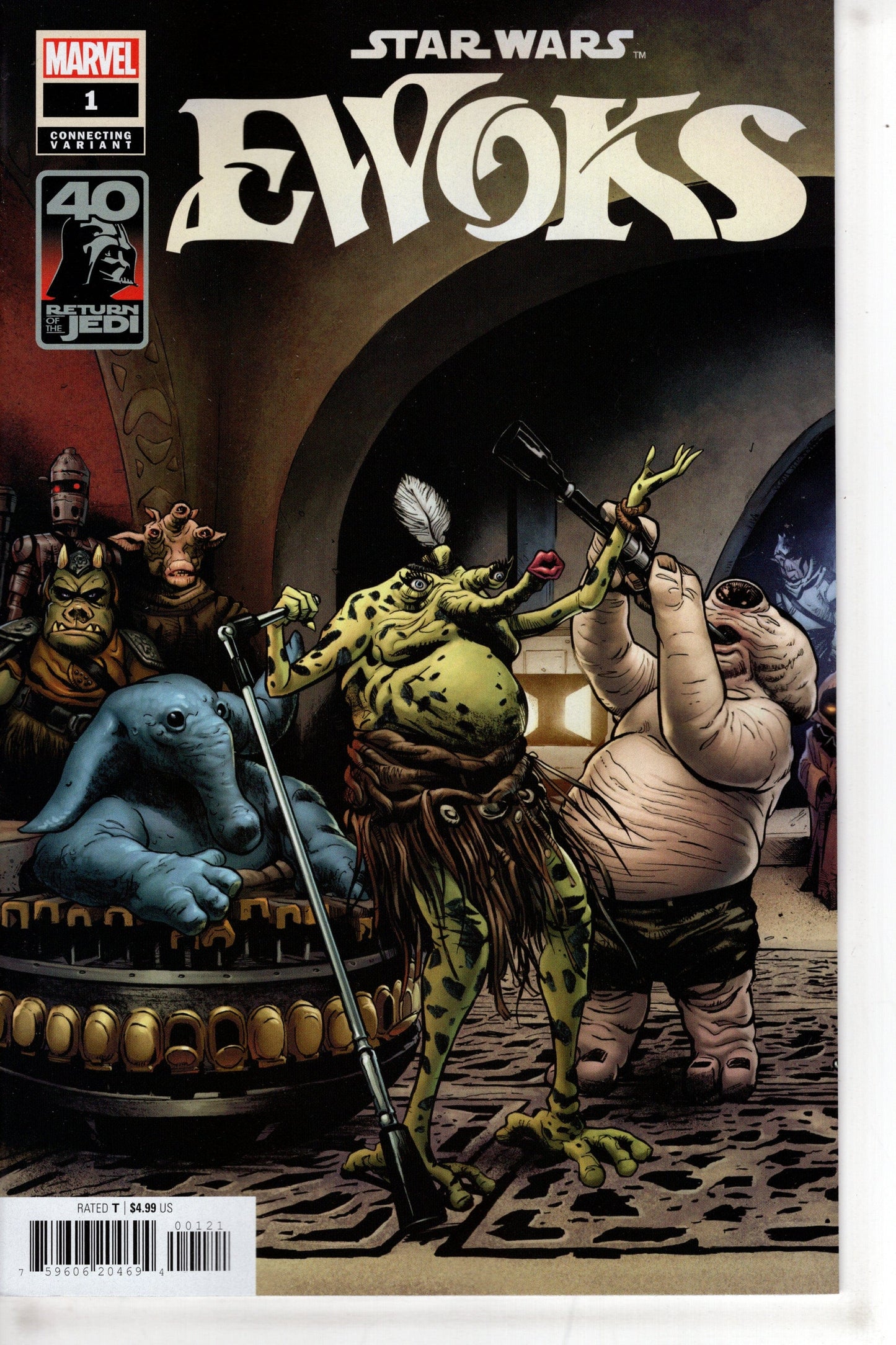 MARVEL PRH COMIC BOOK STAR WARS RETURN OF THE JEDI EWOKS #1 GARBETT CONNECTING VAR
