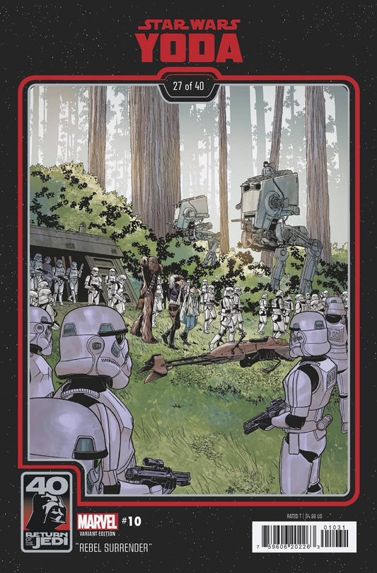 MARVEL PRH COMIC BOOK STAR WARS YODA #10 CHRIS SPROUSE RETURN JEDI 40TH ANNIV VAR