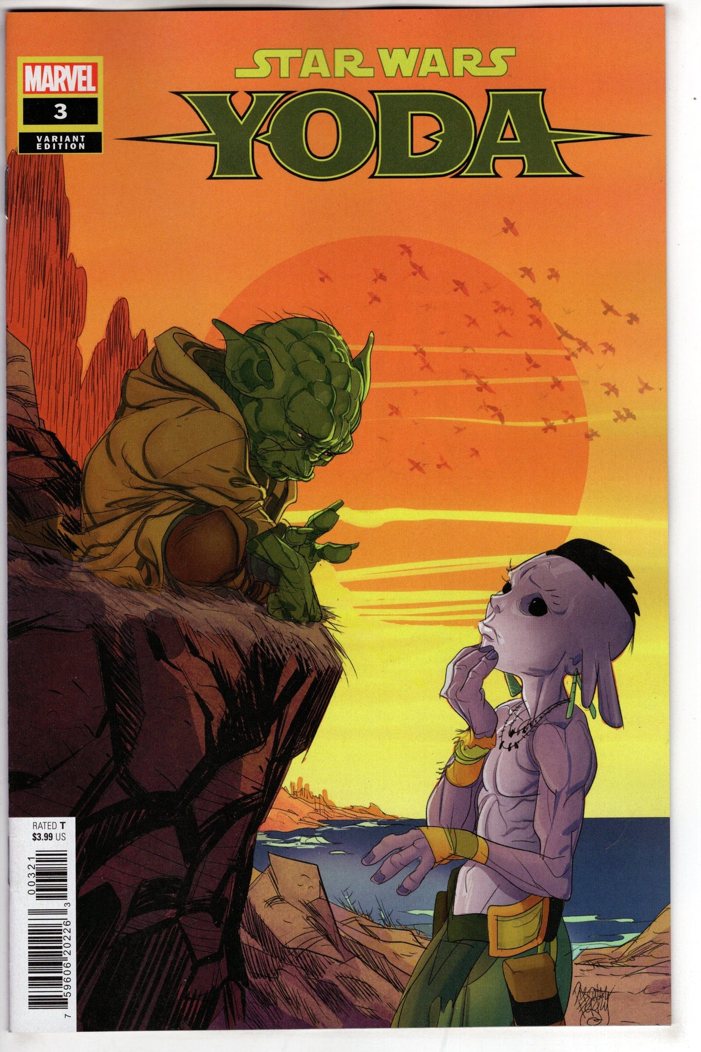 MARVEL PRH COMIC BOOK STAR WARS YODA #3 FERRY VAR