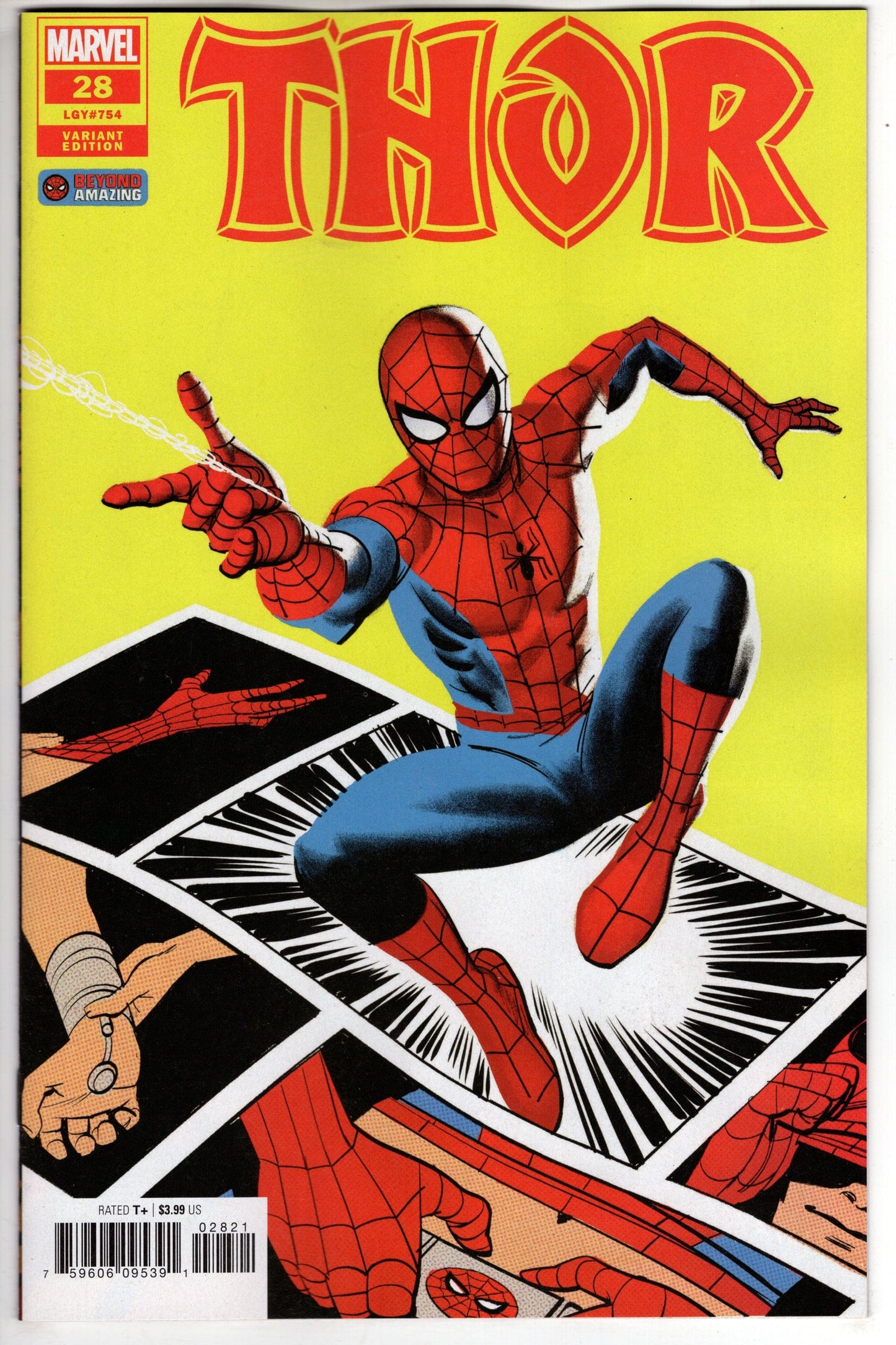 MARVEL PRH COMIC BOOK THOR #28 SMALLWOOD BEYOND AMAZING SPIDER-MAN VARIANT (RES)