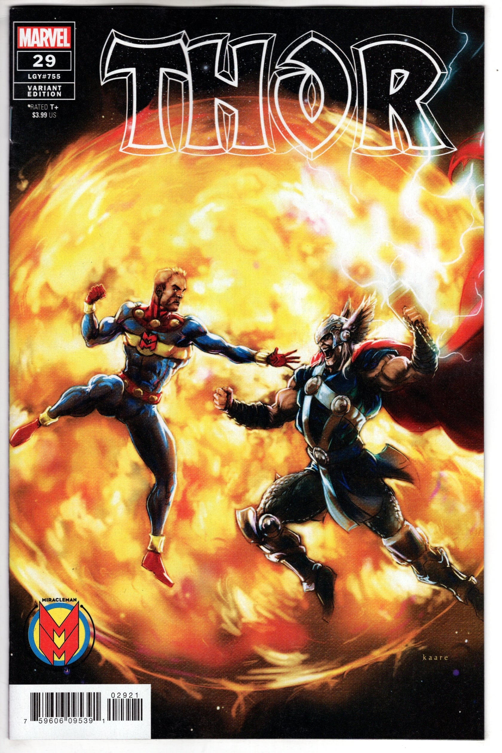 MARVEL PRH COMIC BOOK THOR #29 ANDREWS MIRACLEMAN VARIANT