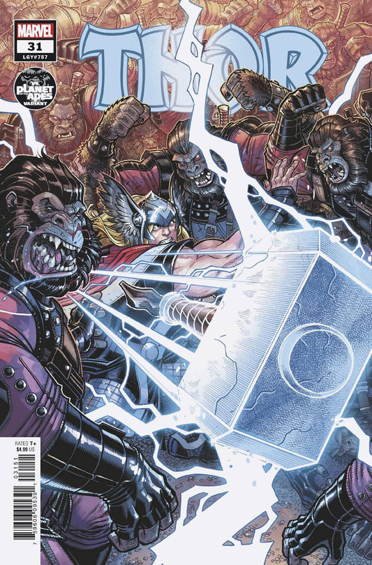 MARVEL PRH COMIC BOOK THOR #31 BRADSHAW PLANET OF APES VAR
