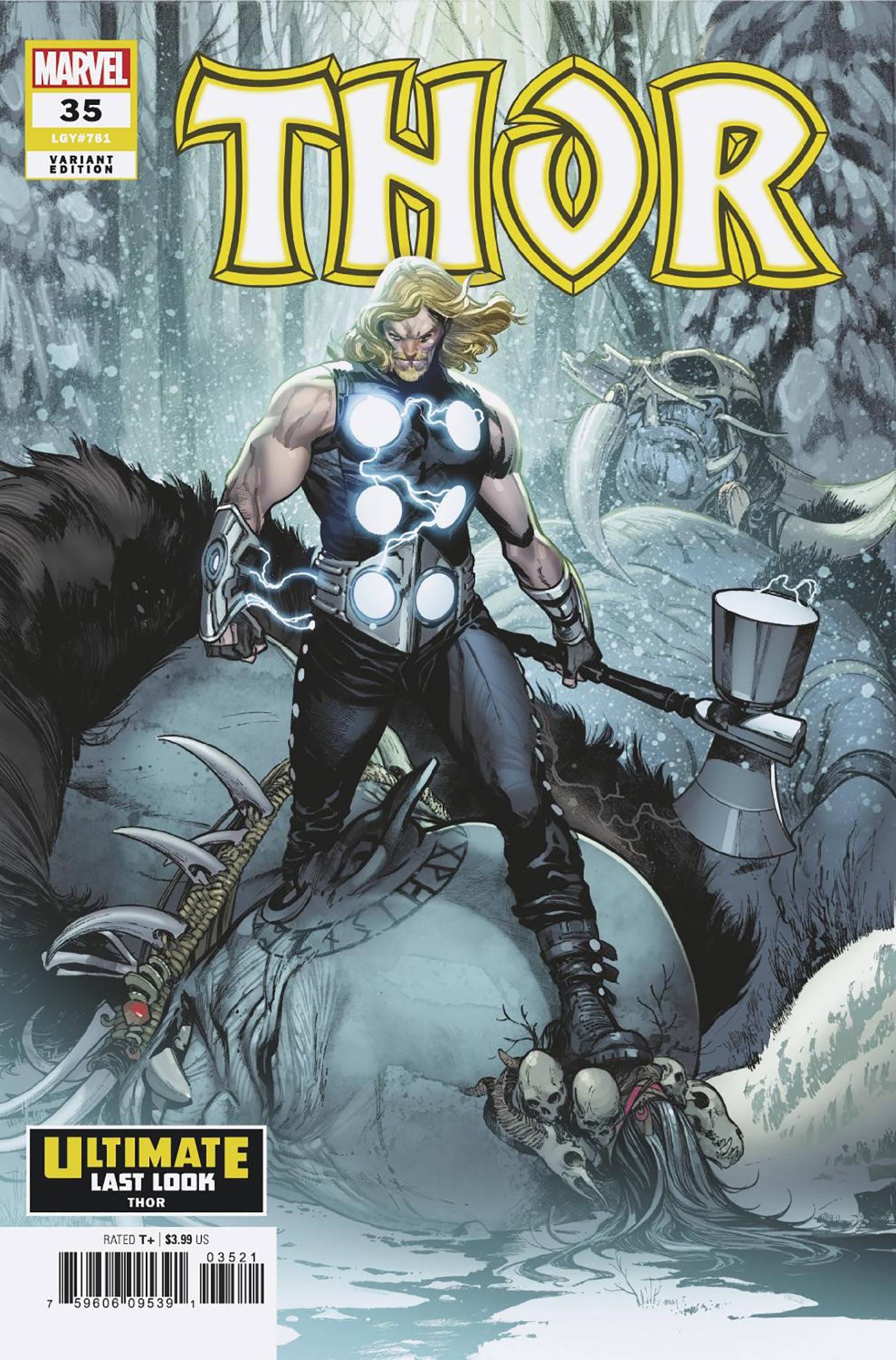 MARVEL PRH COMIC BOOK THOR #35 PEPE LARRAZ ULTIMATE LAST LOOK VAR