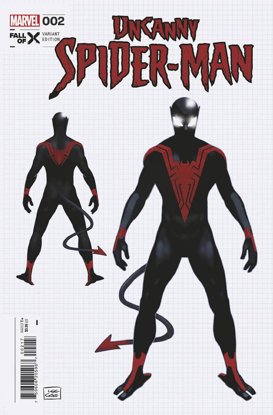 MARVEL PRH COMIC BOOK UNCANNY SPIDER-MAN #2 10 COPY INCV LEE GARBETT DESIGN VAR