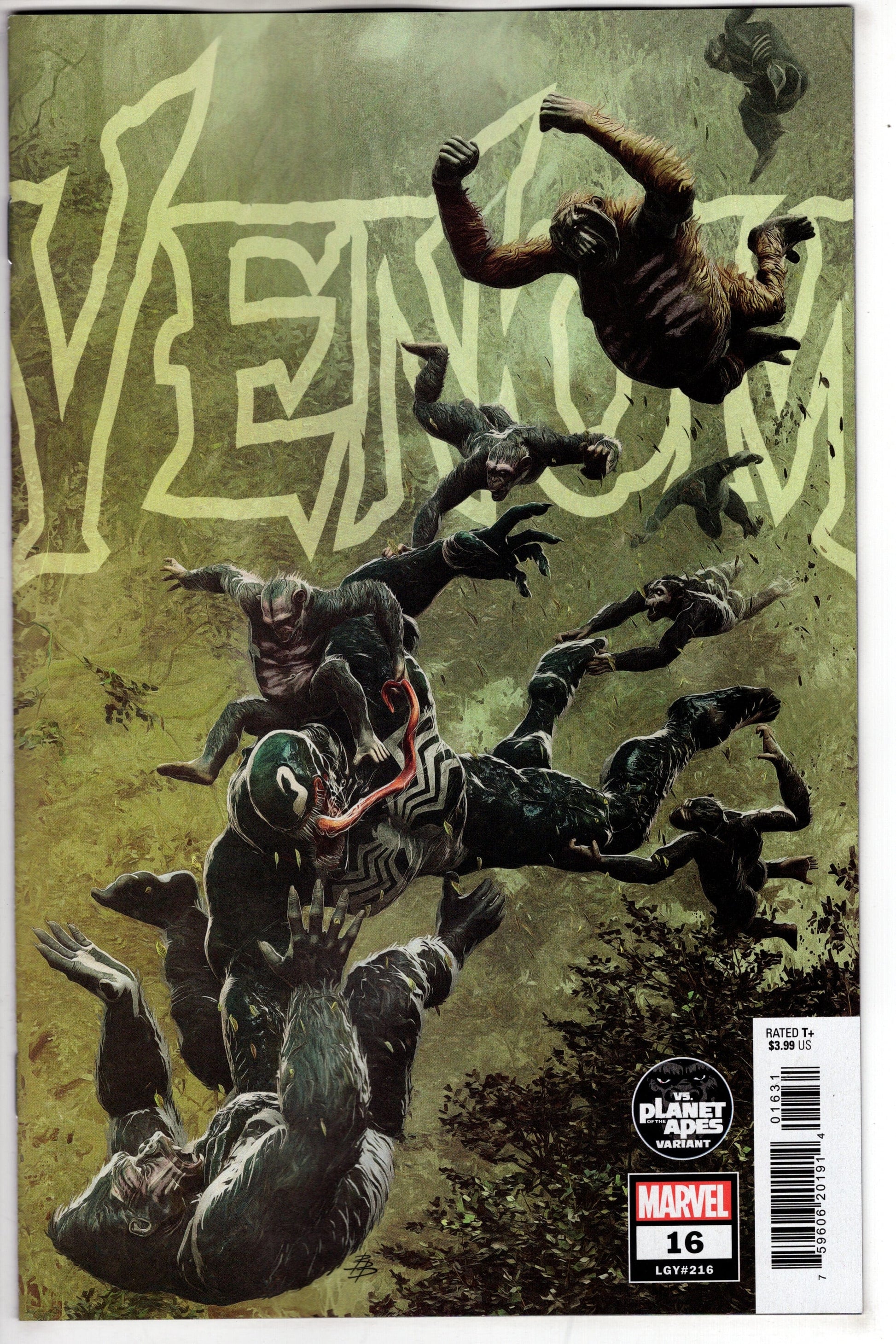 MARVEL PRH COMIC BOOK VENOM #16 BARENDS PLANET OF THE APES VAR DWB