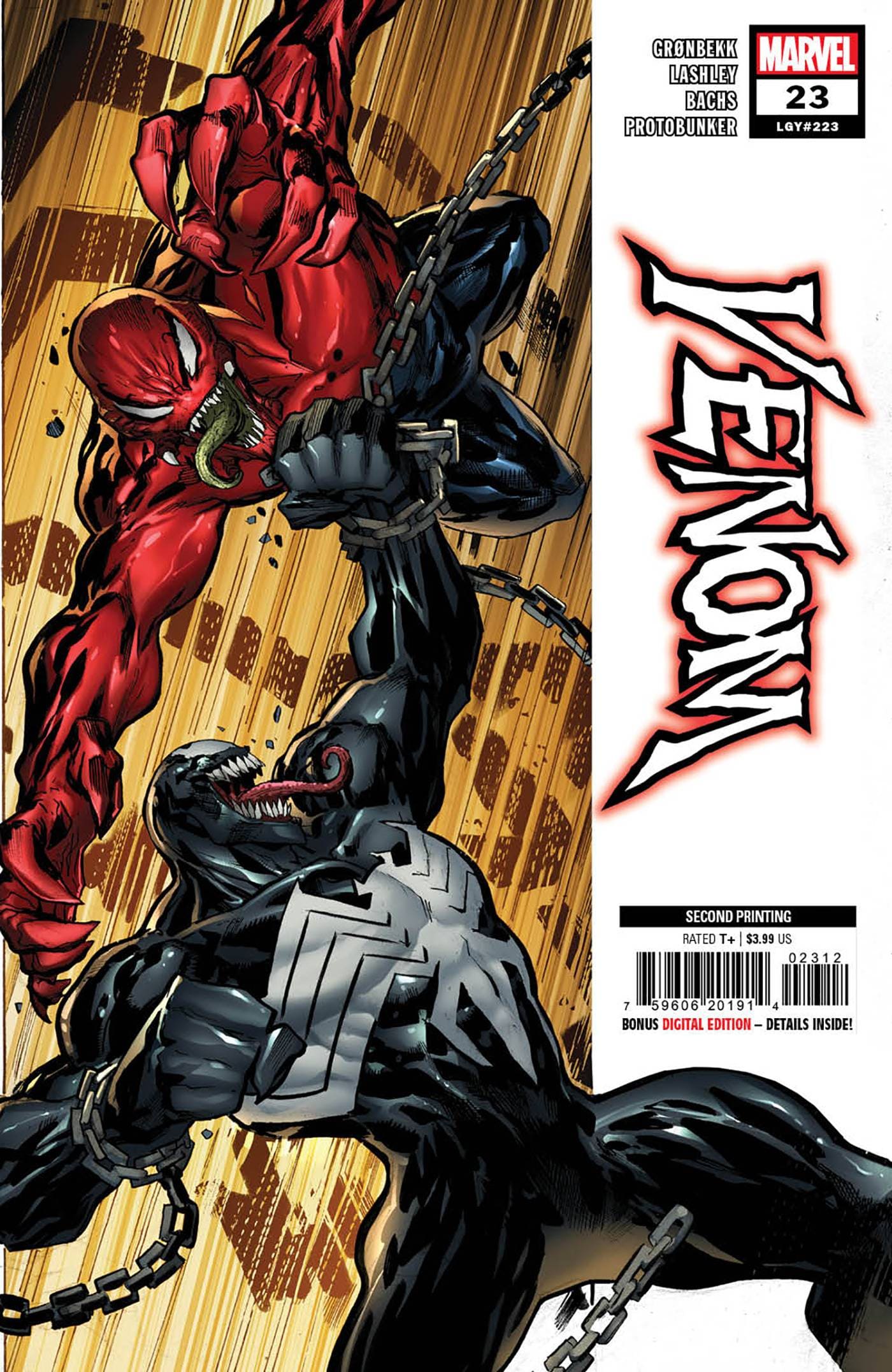 MARVEL PRH COMIC BOOK VENOM #23 2ND PTG KEN LASHLEY VAR