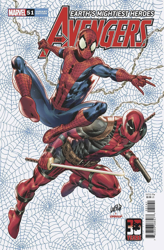 MARVEL PRH COMIC BOOK VF/NM AVENGERS #51 LIEFELD DEADPOOL 30TH VAR