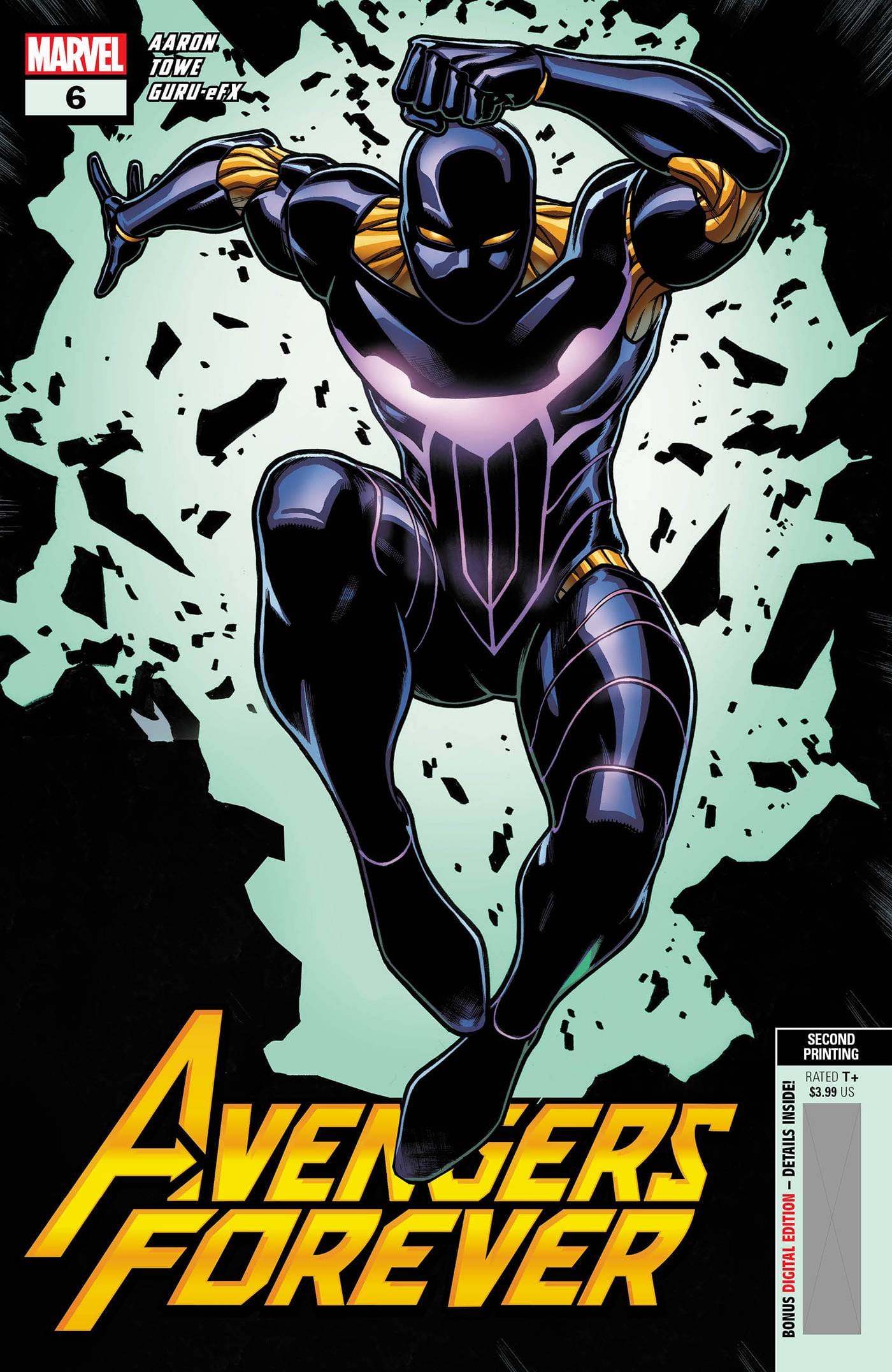 MARVEL PRH COMIC BOOK VF/NM AVENGERS FOREVER #6 2ND PTG TOWE VARIANT