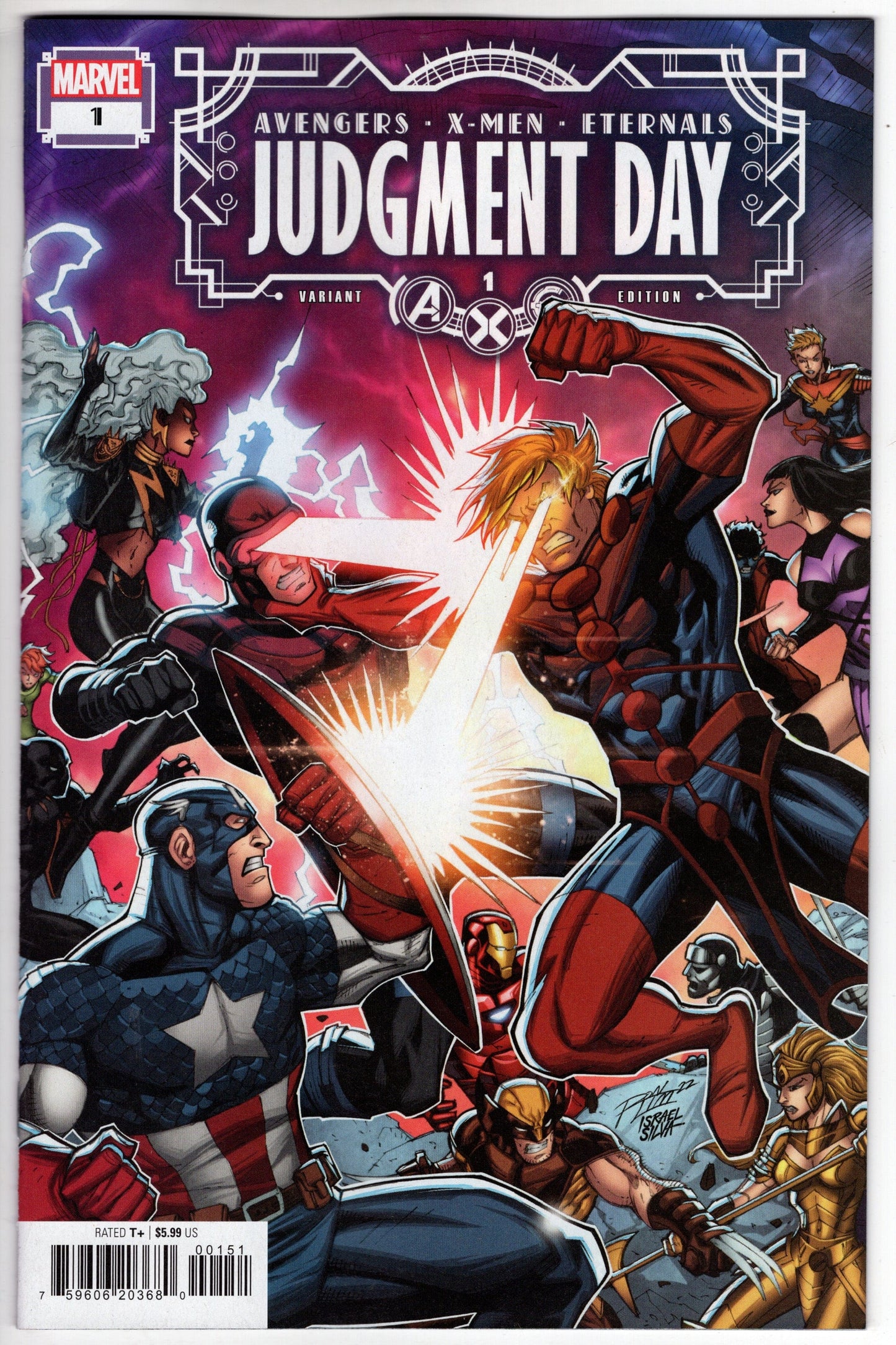 MARVEL PRH COMIC BOOK VF/NM AXE JUDGMENT DAY #1 (OF 6) RON LIM VARIANT