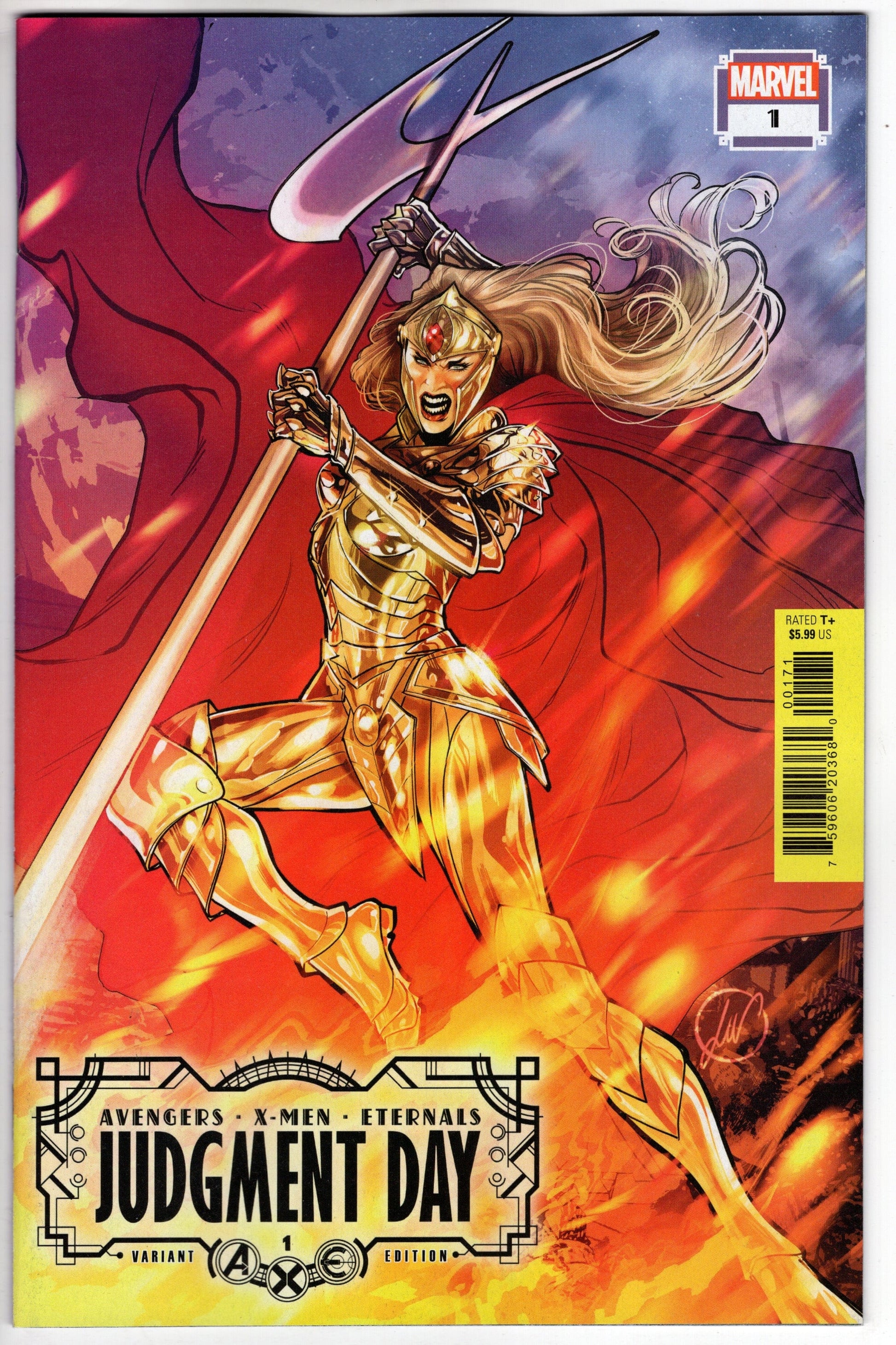 MARVEL PRH COMIC BOOK VF/NM AXE JUDGMENT DAY #1 (OF 6) WERNECK WOMEN OF AXE VARIANT
