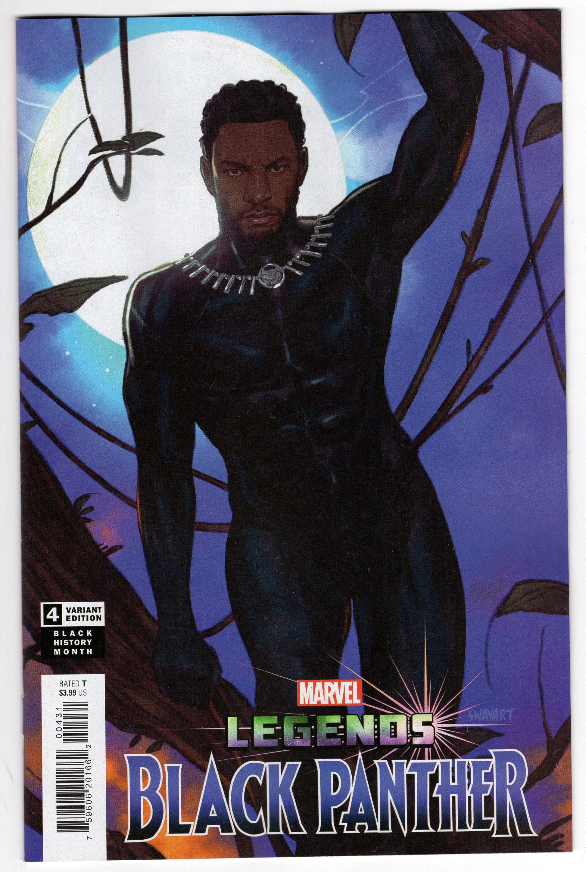 MARVEL PRH COMIC BOOK VF/NM BLACK PANTHER LEGENDS #4 (OF 4) SWAY BLACK HISTORY MONTH VARIANT