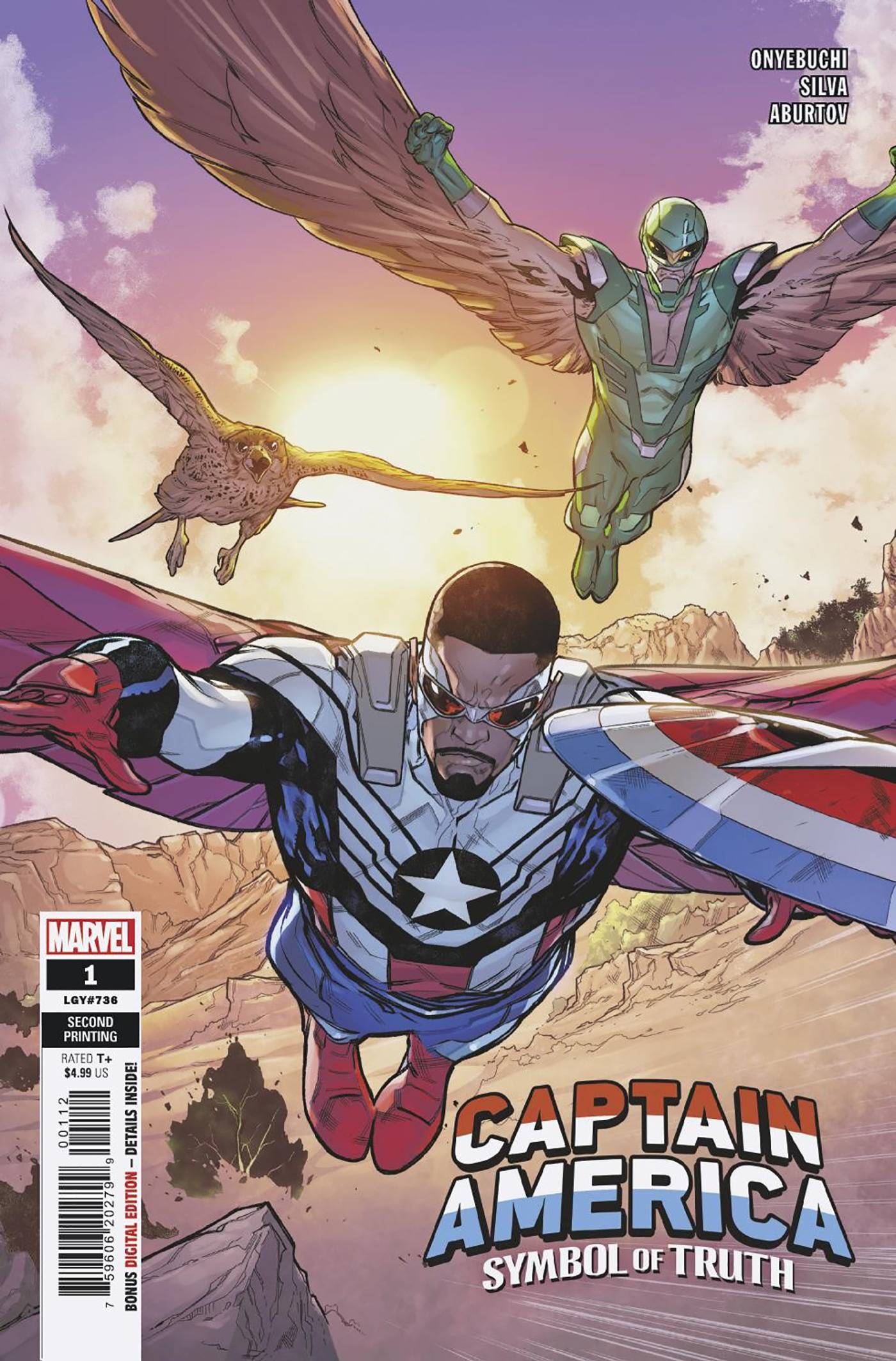 MARVEL PRH COMIC BOOK VF/NM CAPTAIN AMERICA SYMBOL OF TRUTH #1 2ND PTG SILVA VARIANT