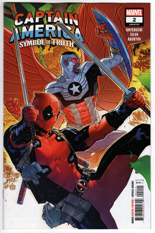 MARVEL PRH COMIC BOOK VF/NM CAPTAIN AMERICA SYMBOL OF TRUTH #2 COVER A