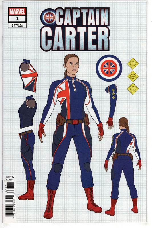 MARVEL PRH COMIC BOOK VF/NM CAPTAIN CARTER #1 (OF 5) MCKELVIE DESIGN VAR