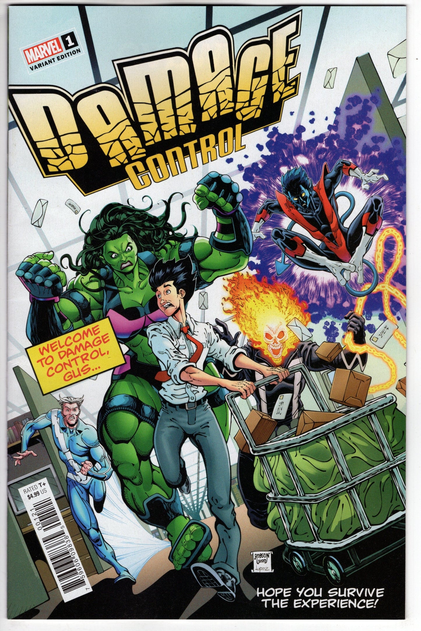 MARVEL PRH COMIC BOOK VF/NM DAMAGE CONTROL #1 (OF 5) ROBSON VARIANT