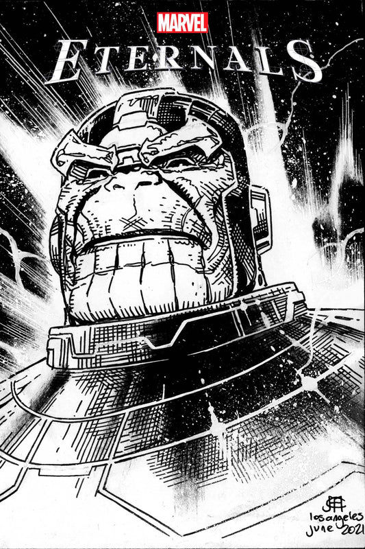 MARVEL PRH COMIC BOOK VF/NM ETERNALS #9 CHEUNG HEADSHOT SKETCH VAR