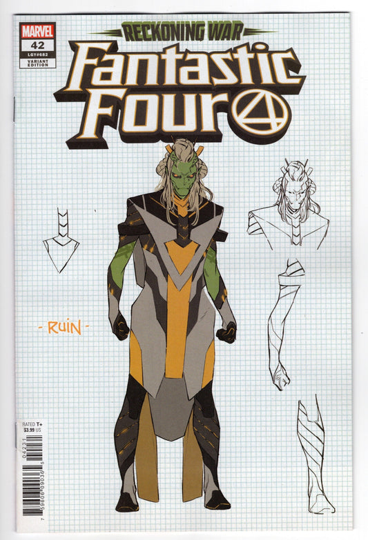 MARVEL PRH COMIC BOOK VF/NM FANTASTIC FOUR #42 SILVA CONCEPT ART VARIANT