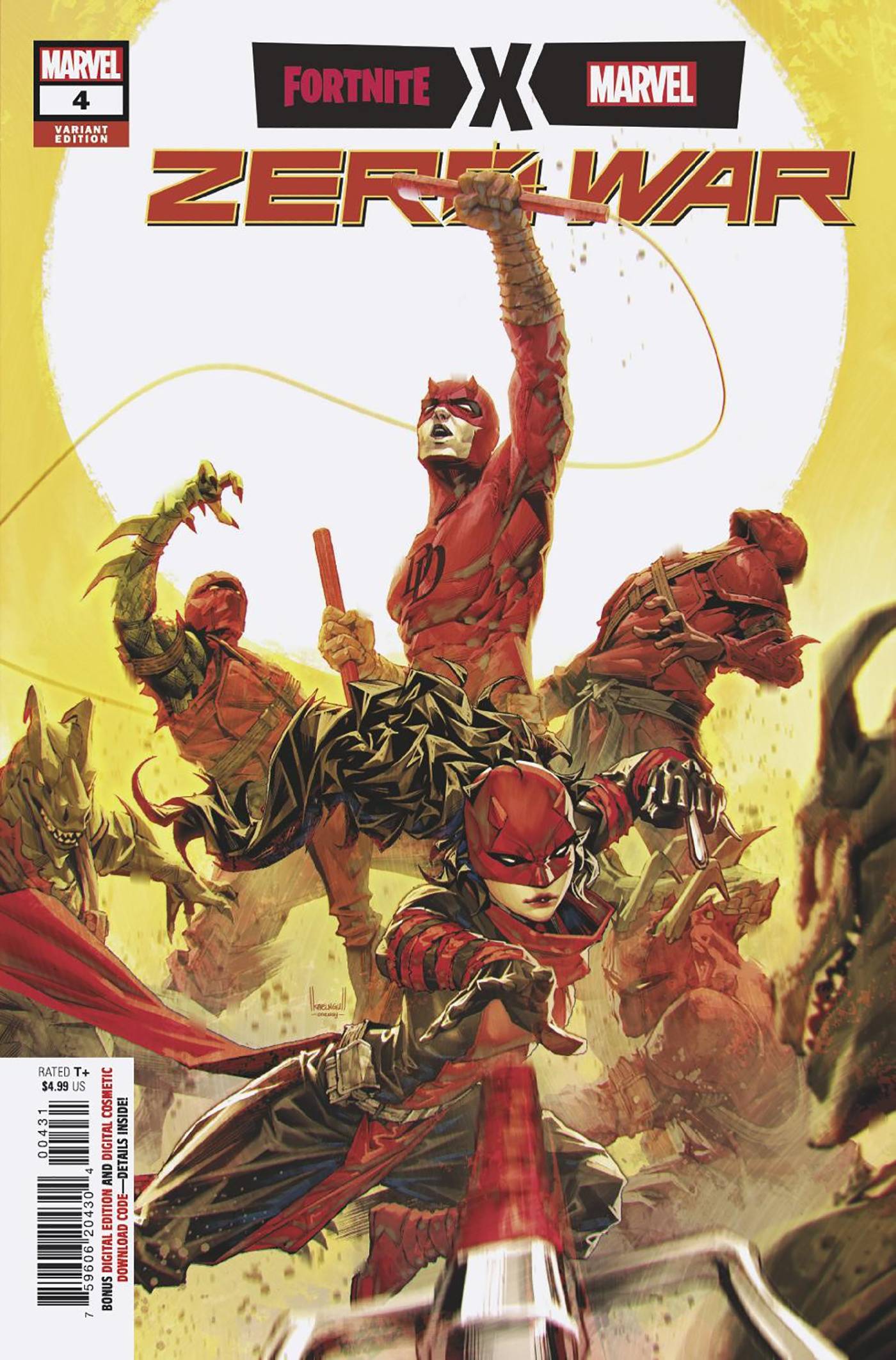 MARVEL PRH COMIC BOOK VF/NM FORTNITE X MARVEL ZERO WAR #4 (OF 5) 25 COPY INCV NGU VARIANT