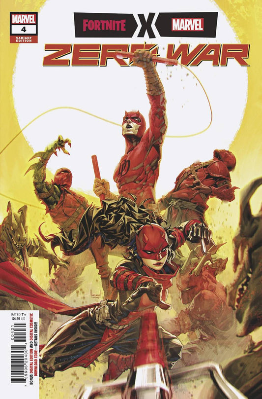 MARVEL PRH COMIC BOOK VF/NM FORTNITE X MARVEL ZERO WAR #4 (OF 5) 25 COPY INCV NGU VARIANT