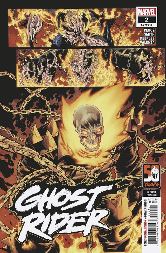 MARVEL PRH COMIC BOOK VF/NM GHOST RIDER #2 2ND PTG CORY SMITH VARIANT