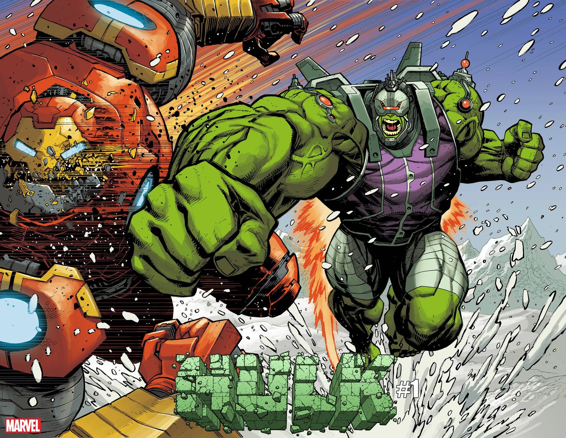 MARVEL PRH COMIC BOOK VF/NM HULK #1 2ND PTG OTTLEY WRAPAROUND VAR
