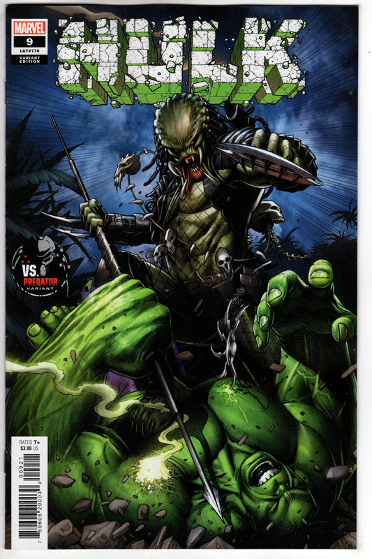 MARVEL PRH COMIC BOOK VF/NM HULK #9 KEOWN PREDATOR VARIANT (RES)