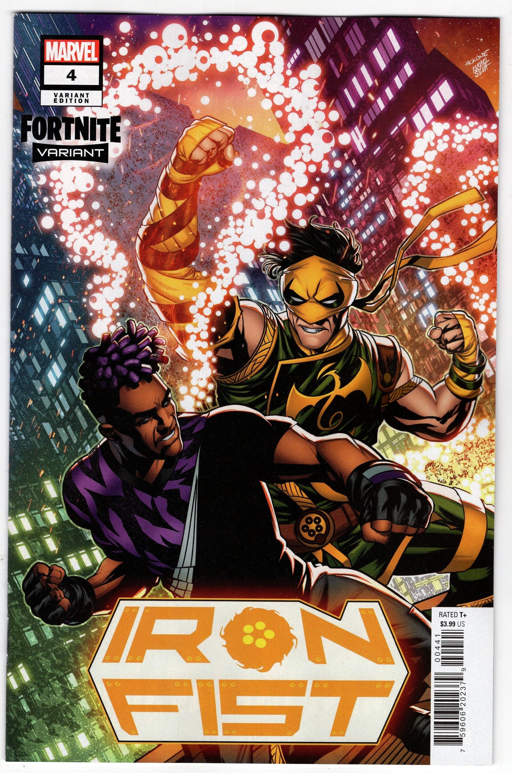 MARVEL PRH COMIC BOOK VF/NM IRON FIST #4 (OF 5) MCKONE FORTNITE VARIANT