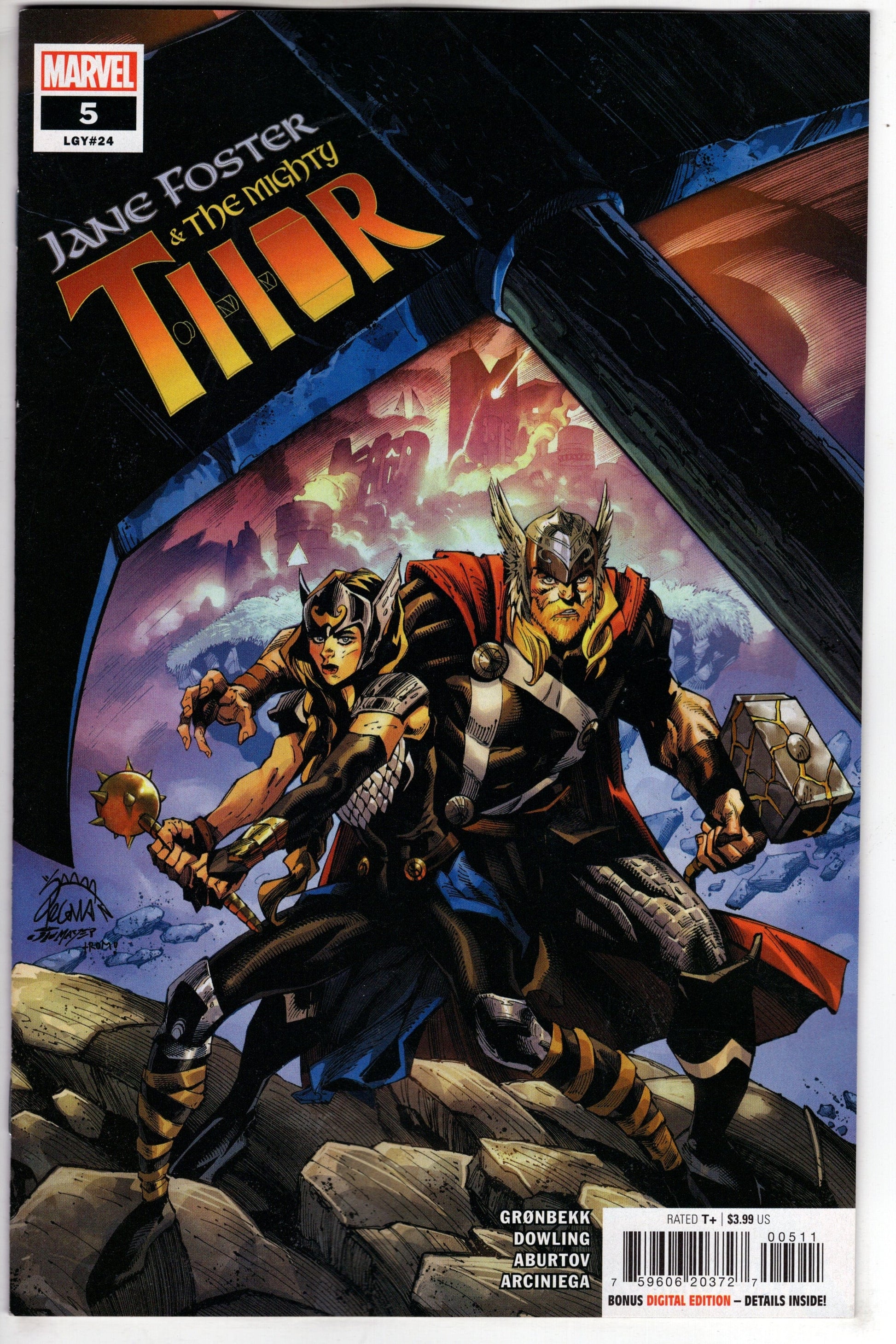 MARVEL PRH COMIC BOOK VF/NM JANE FOSTER MIGHTY THOR #5 (OF 5)