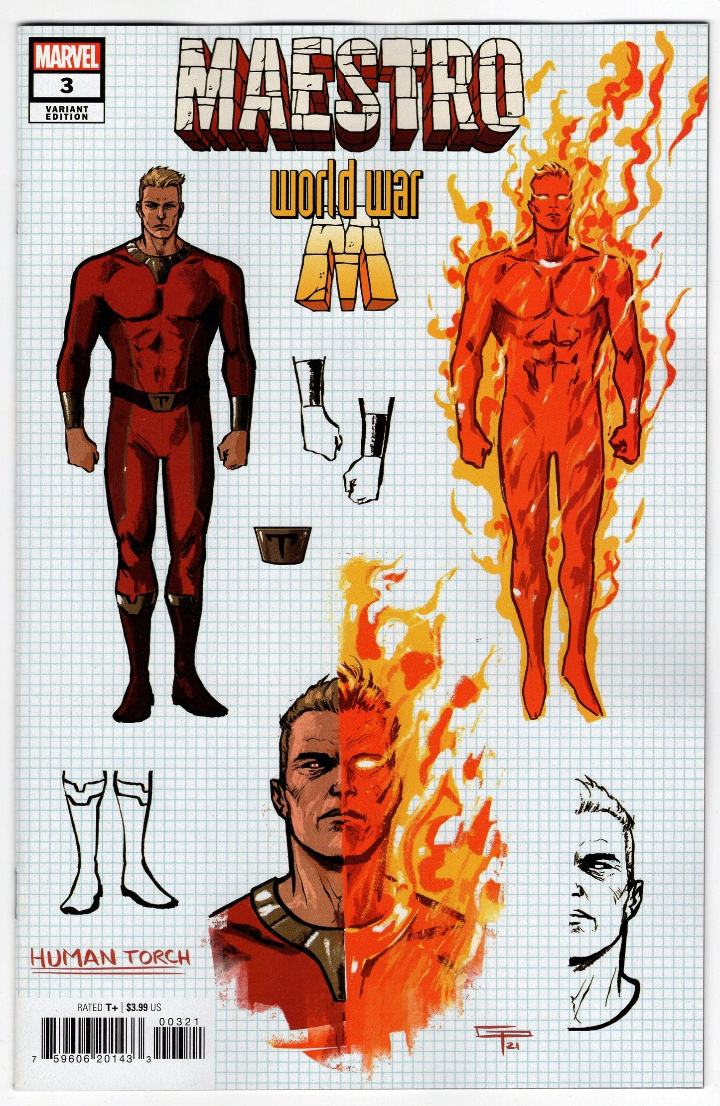 MARVEL PRH COMIC BOOK VF/NM MAESTRO WORLD WAR M #3 (OF 5) PERALTA DESIGN VARIANT