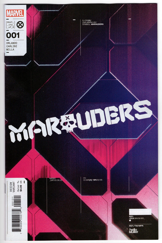 MARVEL PRH COMIC BOOK VF/NM MARAUDERS #1 MULLER DESIGN VARIANT