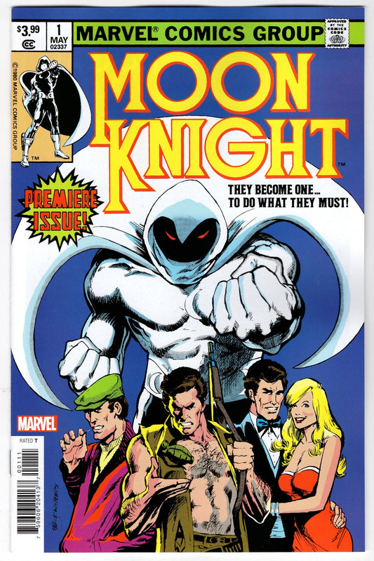 MARVEL PRH COMIC BOOK VF/NM MOON KNIGHT #1 FACSIMILE EDITION