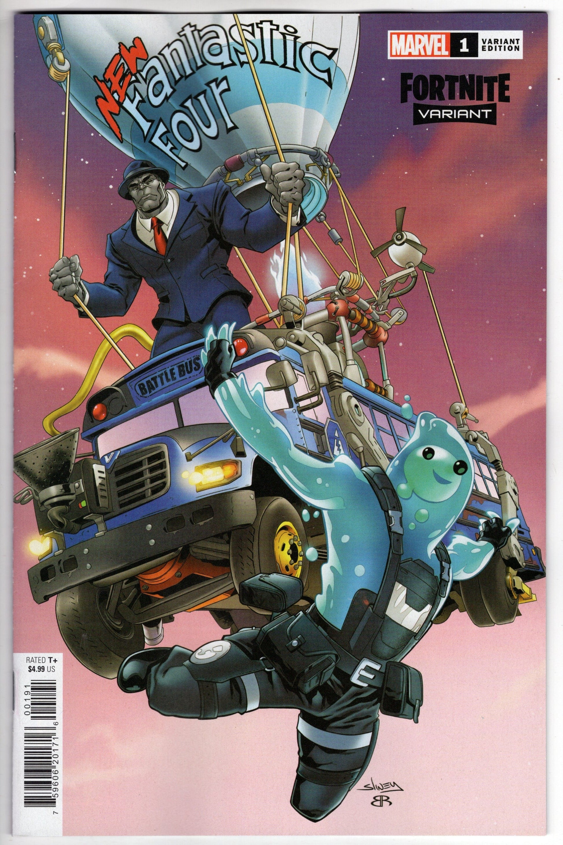 MARVEL PRH COMIC BOOK VF/NM NEW FANTASTIC FOUR #1 (OF 5) SLINEY FORTNITE VARIANT