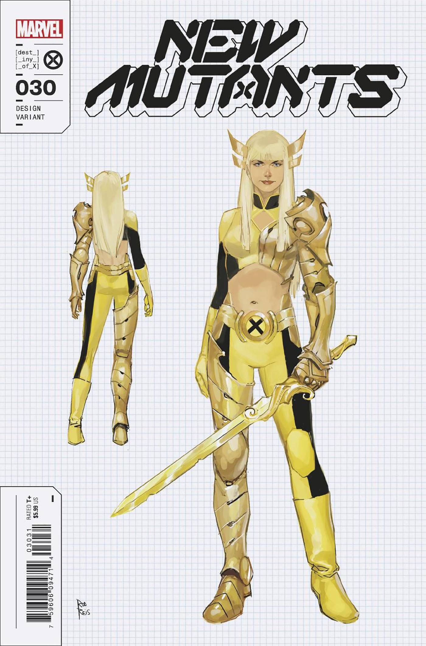 MARVEL PRH COMIC BOOK VF/NM NEW MUTANTS #30 10 COPY INCV REIS DESIGN VARIANT